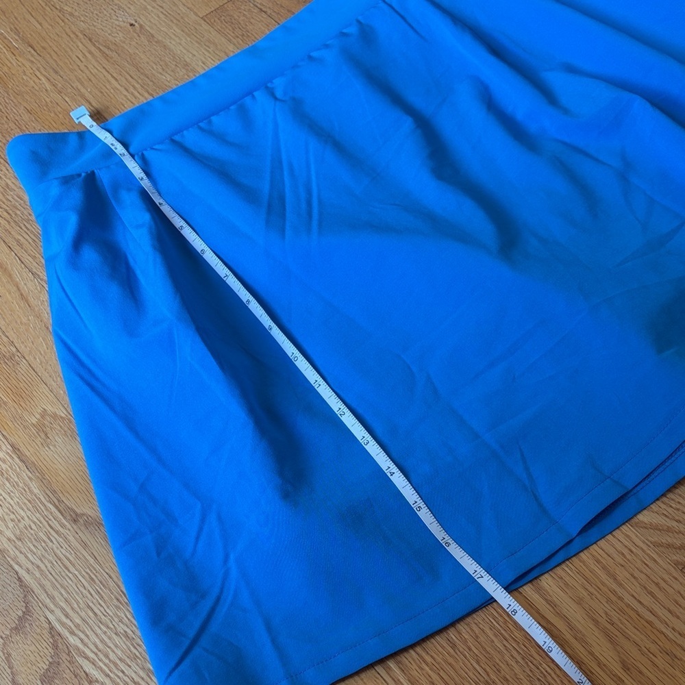 J. Crew Bright Blue Circle Skort - Picture 4 of 5